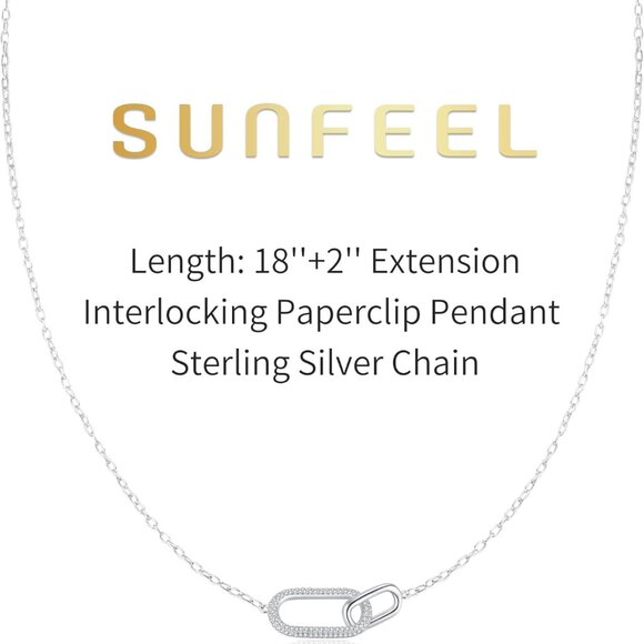 Sterling Silver 14K Gold Plated Pendant Necklace for Women Gift Layered Jewelry - Picture 5 of 6